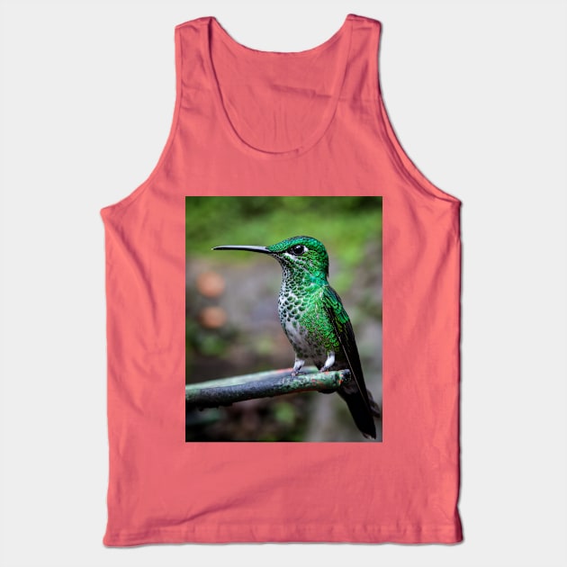 Green-crowned brilliant hummingbird Tank Top by Juhku